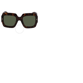 구찌 Gucci Green Square Ladies Sunglasses GG1111S 002 53