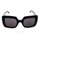 구찌 Gucci Grey Rectangular Ladies Sunglasses GG0896S 001 52