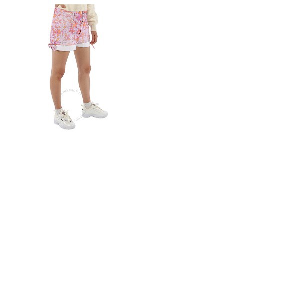 이자벨마랑 이자벨마랑 Isabel Marant Ladies Floral Print Naesqui Cotton Denim Shorts SH0491-016I