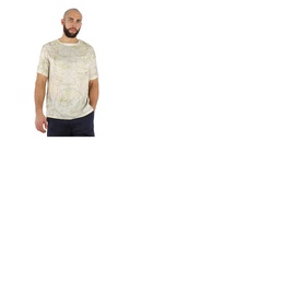 Emporio Armani Mens Compass-Rose Print Twill T-shirt I1CF7L-I140C-036