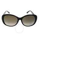 구찌 Gucci Brown Gradient Round Ladies Sunglasses GG0849SK 001 59