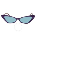 구찌 Gucci Green Cat Eye Ladies Sunglasses GG0708S 004 61