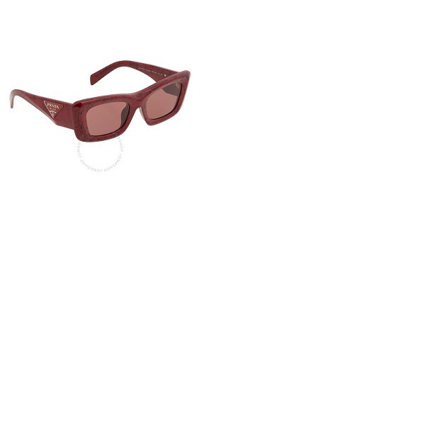 프라다 Prada Dark Violet Cat Eye Ladies Sunglasses PR 13ZSF 15D08S 52