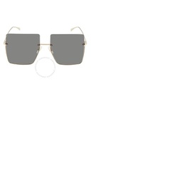 펜디 Fendi Grey Oversized Ladies Sunglasses FF 0401/S 0J5G/IR 60