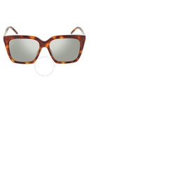 생로랑 Saint Laurent Green Square Ladies Sunglasses SL M100 003 56