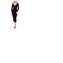 케이트 Khaite Ladies Black Alessandra Midi Dress 8726400