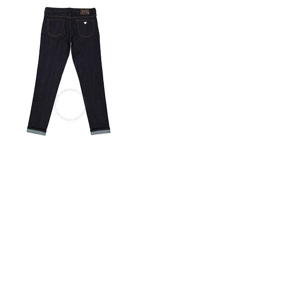  Emporio Armani Denim Blue Selvedge Comfort J75 Slim-Fit Jeans 6L1J75-1DJMZ-0941