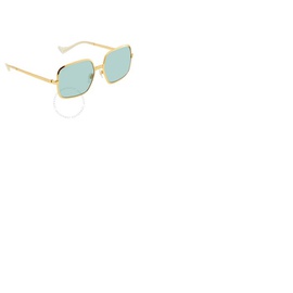 구찌 Gucci Green Square Mens Sunglasses GG1063S 002 60