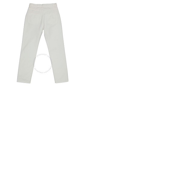 몽클레어 몽클레어 Moncler Ladies White Straight-Leg Trousers F10932A71460-V0052-033