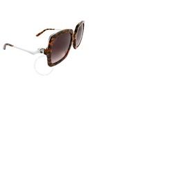 Cartier Brown Square Ladies Sunglasses CT0117S 003 54