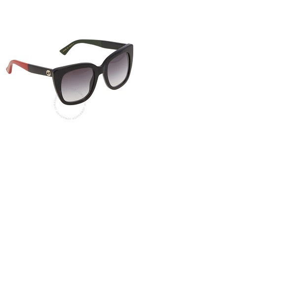 구찌 구찌 Gucci Gray Gradient Cat Eye Ladies Sunglasses GG0163SN 003 51