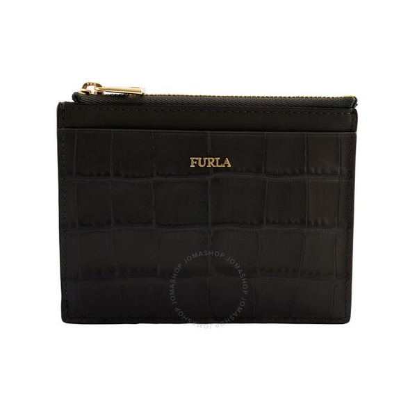 훌라 Furla Ladies Babylon S Croco-embossed Leather Zip Card Case PCD5 1034049