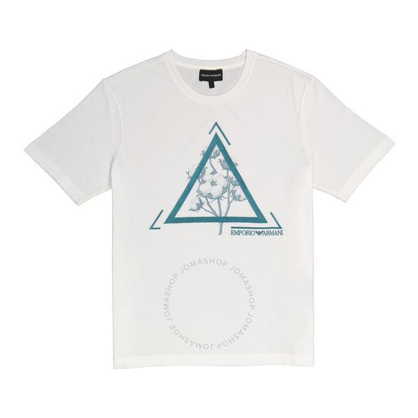  Emporio Armani White Logo Print Cotton T-shirt 3L1T6S-1JQ4Z-F147