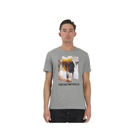 Emporio Armani Mens Photograph-print Cotton T-shirt 6K1T6T-1JQ4Z-F628
