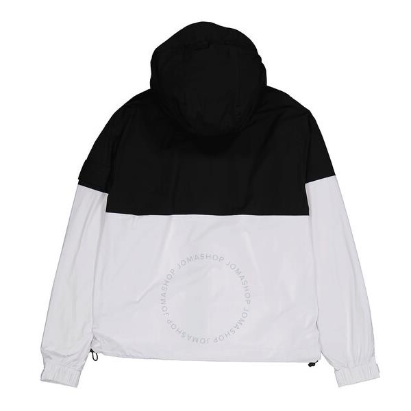 캘빈클라인 Calvin Klein Mens Black Color Block Windbreaker With Shadow Logo J319230-YAF
