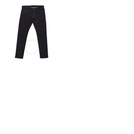 Emporio Armani Mens Confort Denim Monogram Embroidered Pocket J06 Slim-Fit Jeans 6L1J06-1DMWZ-F942