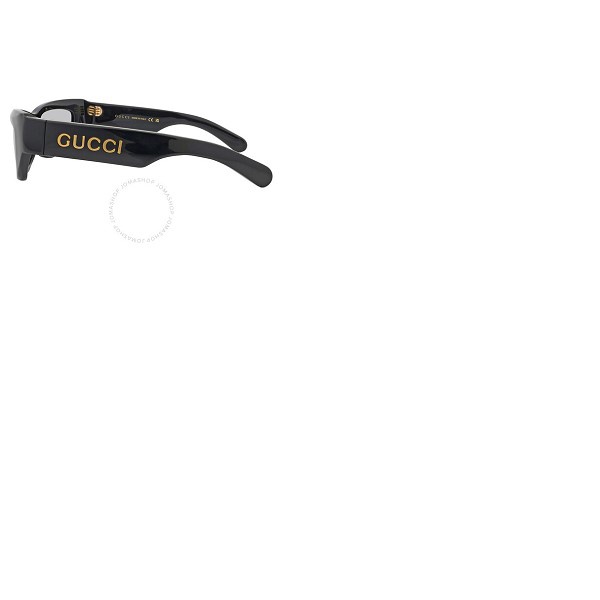 구찌 구찌 Gucci Silver Rectangular Mens Sunglasses GG1296S 002 55