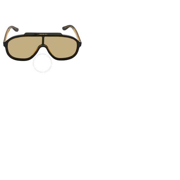 구찌 구찌 Gucci Yellow Pilot Mens Sunglasses GG1038S 003 99