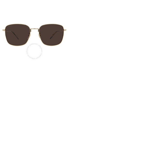 구찌 구찌 Gucci Brown Square Mens Sunglasses GG1350S 002 58