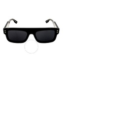 구찌 Gucci Grey Rectangular Mens Sunglasses GG1085S 001 53