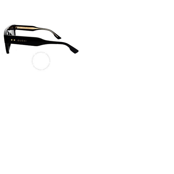 구찌 구찌 Gucci Grey Rectangular Mens Sunglasses GG1085S 001 53