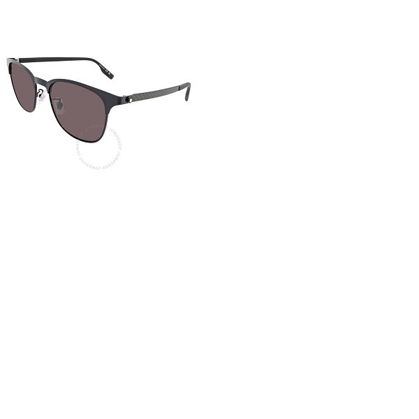  몽블랑 Grey Square Mens Sunglasses MB0183S 001 53