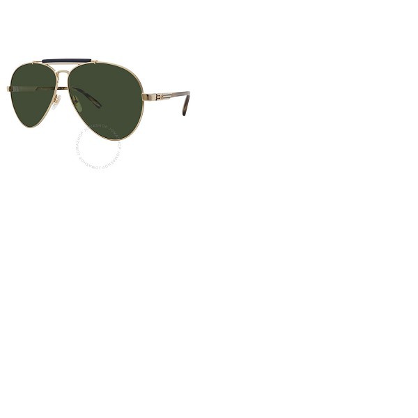 구찌 구찌 Gucci Green Pilot Mens Sunglasses GG1287S 003 61