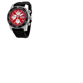 Revue Thommen Air Speed Chronograph Automatic Red Dial Mens Watch 17030.6536