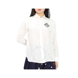 폴로 랄프 로렌 Polo Ralph Lauren Ladies White Silk B로아 ROAD클랏 CLOTH Shirt 211792509001