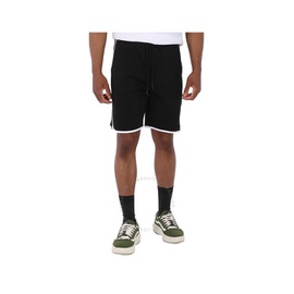 휴고 Hugo Boss Mens Black Contrast Binding Cotton-Blend Hover Sport Shorts 50471738-001