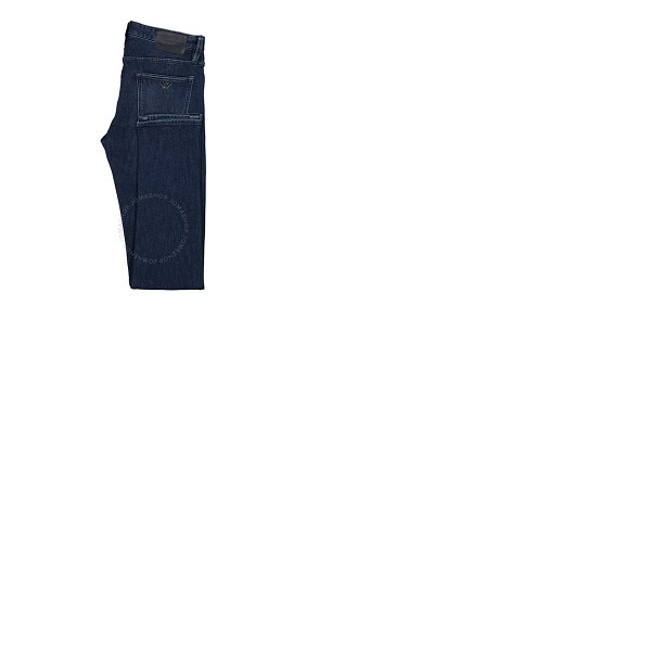  Emporio Armani Mens Denim Blue Cotton-Blend Straight-Leg Jeans 6L1J75-1DIMZ-0942