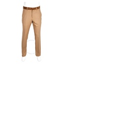 버버리 Burberry Warm Camel Wool Flannel Tailored Trousers 4558241