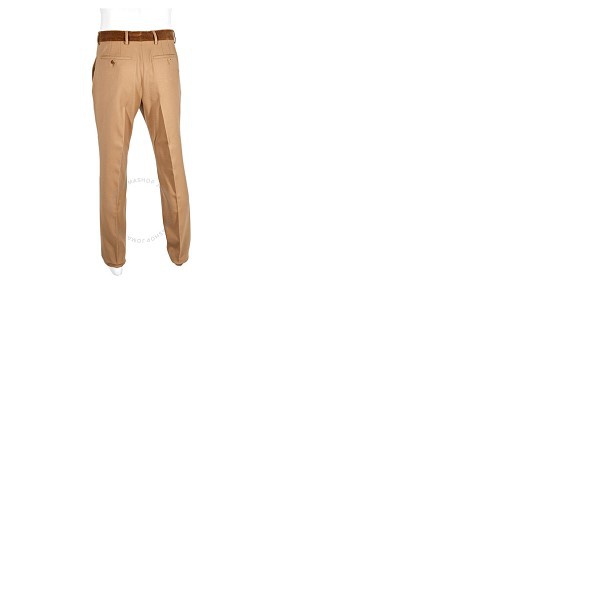 버버리 버버리 Burberry Warm Camel Wool Flannel Tailored Trousers 4558241