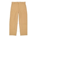 버버리 Burberry Mens Cotton Twill Tailored Trousers In Warm Walnut 4563534