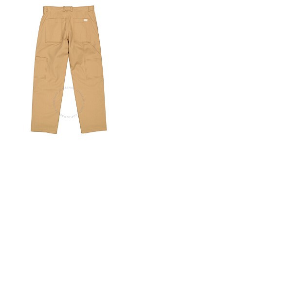 버버리 버버리 Burberry Mens Cotton Twill Tailored Trousers In Warm Walnut 4563534