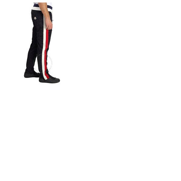 몽클레어 몽클레어 Moncler Mens Black Logo Accent Sweat Pants H10918H00017-899A1-999