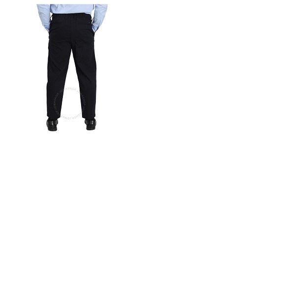  Emporio Armani Mens Navy Cotton-Blend Straight-Leg Trousers 3L1P68-1NBKZ-0920