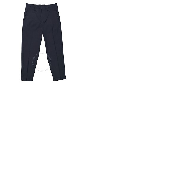  Emporio Armani Mens Navy Cotton-Blend Straight-Leg Trousers 3L1P68-1NBKZ-0920
