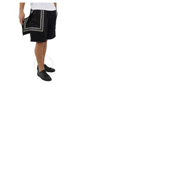 베르사체 베르사체 Versace Mens La Greca Bermuda Shorts In Black 1005301-1A03232-5B010