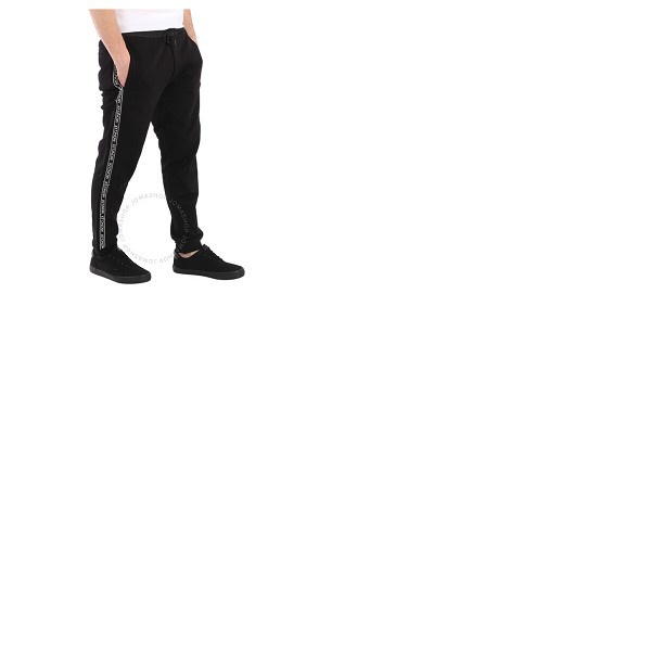몽클레어 몽클레어 Moncler Mens Black Logo Side Band Track Pants G20918H00007-809KR-999