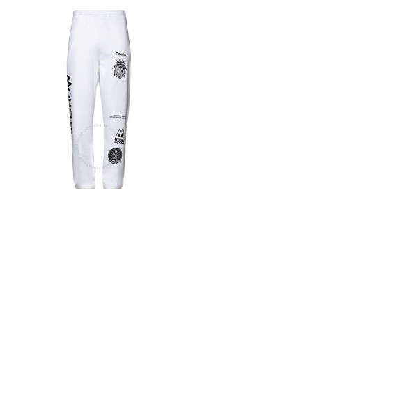 몽클레어 몽클레어 Moncler Mens White 1952 Logo Cotton Joggers G20928H00007-809KX-001
