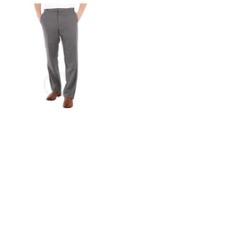 버버리 Burberry Charcoal Grey Wool English Fit Tailored Trousers With Belt Detail 4559240