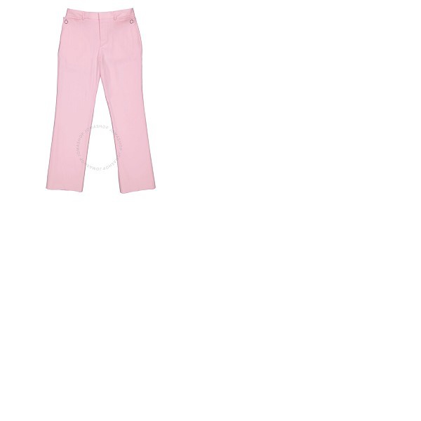 버버리 버버리 Burberry Candy Pink Wide-leg Tumbled Wool Tailored Trousers 8024936
