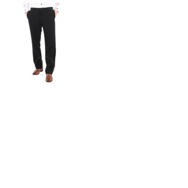 버버리 Burberry Mens Black Straight-leg Tailored Trousers 4559228