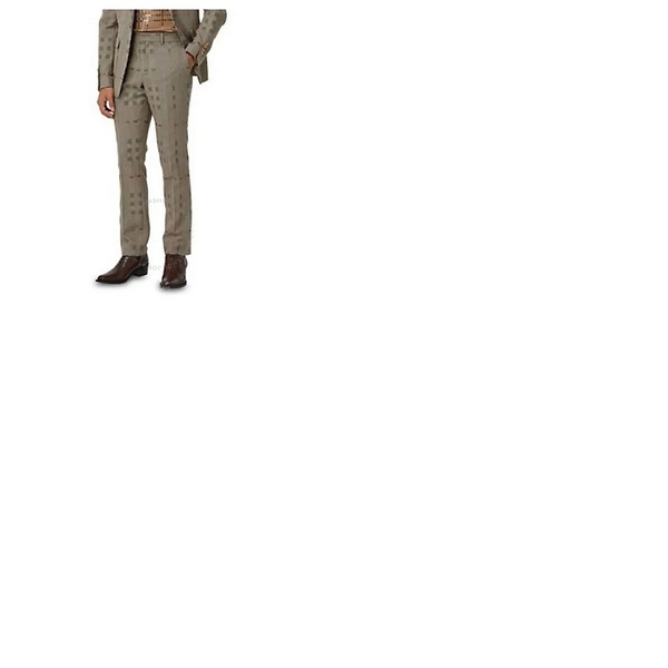 버버리 버버리 Burberry Mens Houndstooth Check Plaid Tailored Trousers 4565592