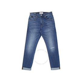 Calvin Klein Jeans Mens 37.5 Distressed Modern Taper Jeans J320649-1A4