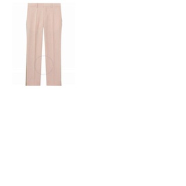 버버리 Burberry Mens Blush Pink Check Side Stripe Trousers 4565609