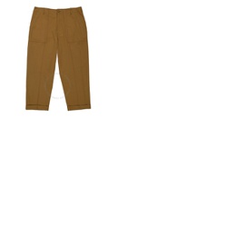 몽클레어 Moncler Mens Brown Cotton Poplin Wide-Leg Pants H10912A00037-59621-285