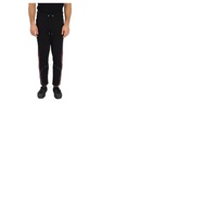 몽클레어 Moncler Mens Black Side Logo Stripe Print Track Pants H10918H00005-809KR-999