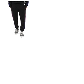 몽클레어 Moncler Mens Black Logo Print Cotton Track Pants G20918H00011-899FL-999